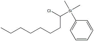 1-Chloro-1-(phenyldimethylsilyl)octane 구조식 이미지