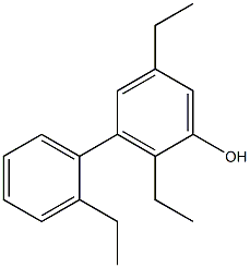 2,5-Diethyl-3-(2-ethylphenyl)phenol 구조식 이미지