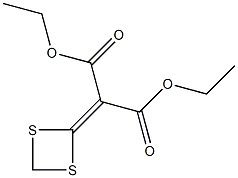 2-(1,3-Dithietan-2-ylidene)malonic acid diethyl ester Structure