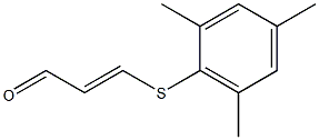 3-(2,4,6-Trimethylphenylthio)acrylaldehyde 구조식 이미지