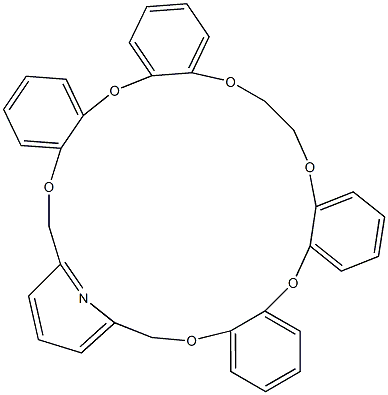 2,6-[[[Ethylenebisoxybis(2,1-phenylene)bisoxy]bis(2,1-phenylene)bisoxy]bismethylene]pyridine 구조식 이미지