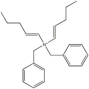 Di(1-pentenyl)dibenzylaminium Structure