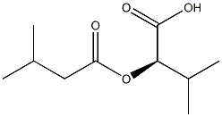 [R,(+)]-2-Isovaleryloxy-3-methylbutyric acid 구조식 이미지