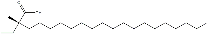 [S,(-)]-2-Ethyl-2-methylicosanoic acid 구조식 이미지