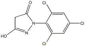 1-(2,4,6-Trichlorophenyl)-3-hydroxy-2-pyrazolin-5-one Structure
