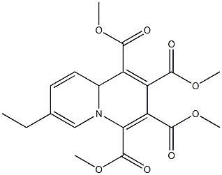 7-Ethyl-9aH-quinolizine-1,2,3,4-tetracarboxylic acid tetramethyl ester Structure