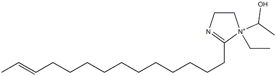 1-Ethyl-1-(1-hydroxyethyl)-2-(12-tetradecenyl)-2-imidazoline-1-ium 구조식 이미지