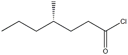 [S,(+)]-4-Methylheptanoyl chloride 구조식 이미지