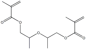 Dimethacrylic acid oxybis(2-methyl-2,1-ethanediyl) ester Structure