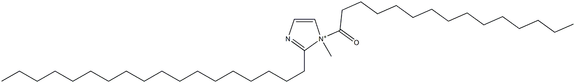 1-Methyl-2-octadecyl-1-pentadecanoyl-1H-imidazol-1-ium Structure