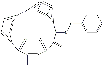 1,2-[p-Phenylenebis(ethylene-4,1-phenylene)]-1,2-ethanedione 1-(S-phenyl thioxime) 구조식 이미지