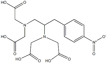 2-(4-Nitrobenzyl)-1,4-diazabutane-1,1,4,4-tetraacetic acid Structure