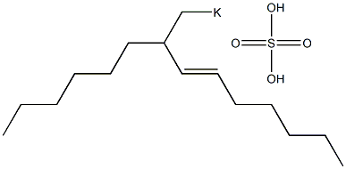 Sulfuric acid 2-hexyl-3-nonenyl=potassium ester salt 구조식 이미지