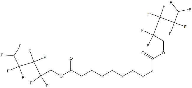 Decanedioic acid bis(2,2,3,3,4,4,5,5-octafluoropentyl) ester Structure
