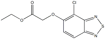 4-Chloro-5-ethoxycarbonylmethoxy-2,1,3-benzothiadiazole 구조식 이미지