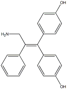 4,4'-(3-Amino-2-phenyl-1-propen-1-ylidene)bis(phenol) 구조식 이미지