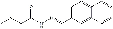 N-Methylglycine N2-(2-naphtylmethylene) hydrazide 구조식 이미지