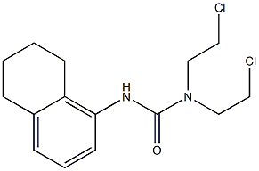 1,1-Bis(2-chloroethyl)-3-(5,6,7,8-tetrahydronaphthalen-1-yl)urea Structure