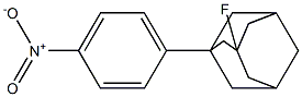 1-(4-Nitrophenyl)-3-(fluoro)adamantane 구조식 이미지