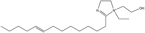 1-Ethyl-1-(2-hydroxyethyl)-2-(8-tridecenyl)-2-imidazoline-1-ium 구조식 이미지