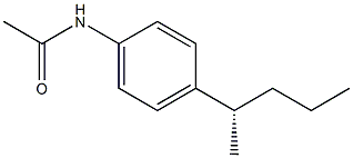 (+)-4'-[(S)-1-Methylbutyl]acetanilide Structure