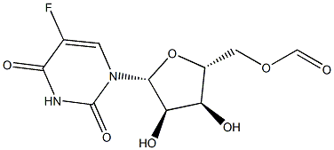 5-Fluoro-5'-O-formyluridine Structure