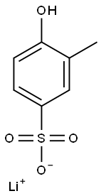 4-Hydroxy-3-methylbenzenesulfonic acid lithium salt 구조식 이미지