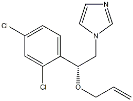 1-[(R)-2-(Allyloxy)-2-(2,4-dichlorophenyl)ethyl]-1H-imidazole 구조식 이미지