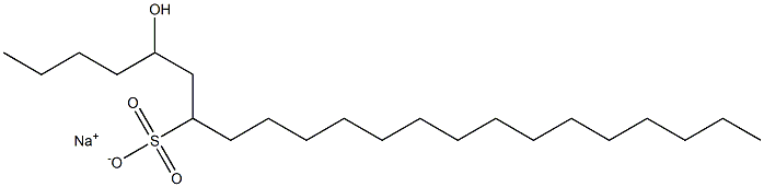 5-Hydroxydocosane-7-sulfonic acid sodium salt 구조식 이미지