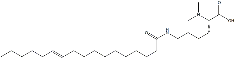 N6-(11-Heptadecenoyl)-N2,N2-dimethyllysine Structure