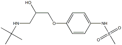 N-[4-[2-Hydroxy-3-tert-butylaminopropyloxy]phenyl]methanesulfonamide Structure