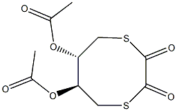 (6S,7S)-6,7-Bis(acetyloxy)-1,4-dithiocane-2,3-dione 구조식 이미지