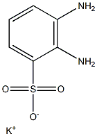 2,3-Diaminobenzenesulfonic acid potassium salt Structure