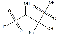 1,2-Dihydroxy-1-sodiosulfoethanesulfonic acid 구조식 이미지