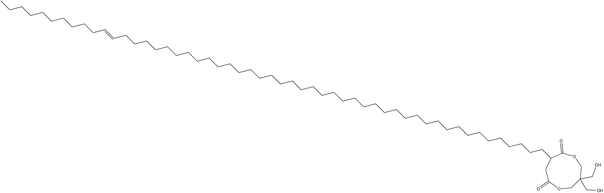 3,3-Bis(hydroxymethyl)-8-(42-tripentacontenyl)-1,5-dioxacyclononane-6,9-dione 구조식 이미지