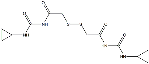 1,1'-(Dithiobismethylenebiscarbonyl)bis[3-cyclopropylurea] Structure