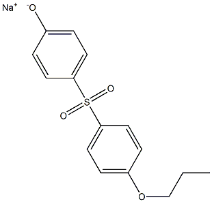 Sodium 4-(4-propoxyphenylsulfonyl)phenolate 구조식 이미지