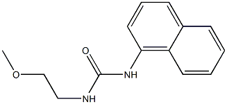 1-(2-Methoxyethyl)-3-(1-naphtyl)urea 구조식 이미지