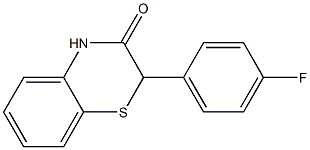 2-(4-Fluorophenyl)-2H-1,4-benzothiazin-3(4H)-one 구조식 이미지