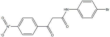 N-(4-Bromophenyl)-3-(4-nitrophenyl)-3-oxopropanamide 구조식 이미지