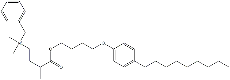 N,N-Dimethyl-N-benzyl-N-[3-[[4-(4-nonylphenyloxy)butyl]oxycarbonyl]butyl]aminium 구조식 이미지