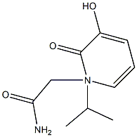 1,2-Dihydro-3-hydroxy-N-isopropyl-2-oxopyridine-1-acetamide 구조식 이미지