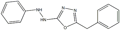 1-Phenyl-2-(5-benzyl-1,3,4-oxadiazol-2-yl)hydrazine 구조식 이미지