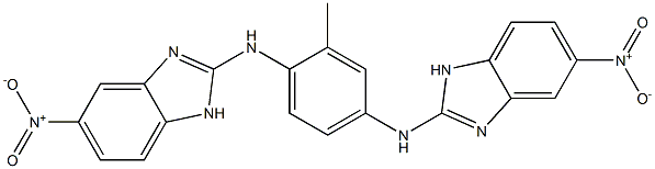 2,2'-[2-Methyl-1,4-phenylenebis(imino)]bis(5-nitro-1H-benzimidazole) Structure