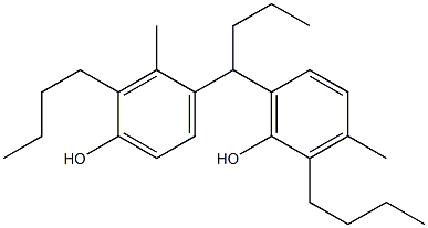 4,6'-Butylidenebis(2-butyl-3-methylphenol) 구조식 이미지