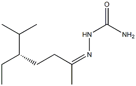 [S,(-)]-5-Ethyl-6-methyl-2-heptanonesemicarbazone 구조식 이미지