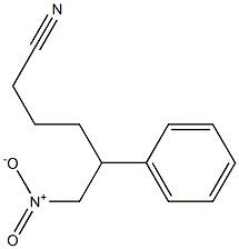 6-Nitro-5-phenylhexanenitrile 구조식 이미지