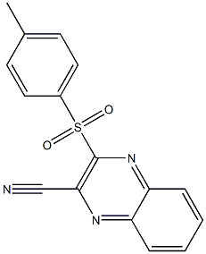 2-[(4-Methylphenyl)sulfonyl]quinoxaline-3-carbonitrile 구조식 이미지