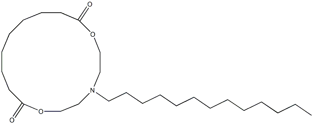 5-Tridecyl-5-aza-2,8-dioxacyclohexadecane-1,9-dione Structure