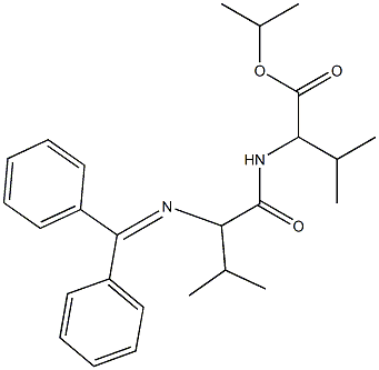 2-[2-[(Diphenylmethylene)amino]-3-methylbutyrylamino]-3-methylbutanoic acid isopropyl ester 구조식 이미지